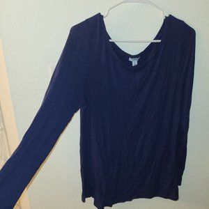 Old Navy size Large cotton comfortable scoop neck- dark navy blue